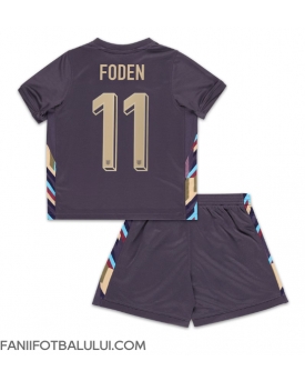 Anglia Phil Foden #11 Echipament de Fotbal Replică European 2024 Copii Deplasare (+ Șorturi)
